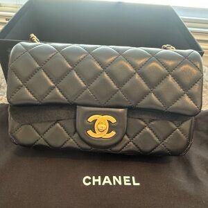 Chanel Classic Black Quilted Shoulder Bag